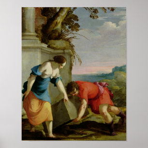 Poster Theseus trouvant l'épée de son père, 1634