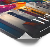 Poster Thessalonique, ville de Grèce, district de Ladadik (Coin)