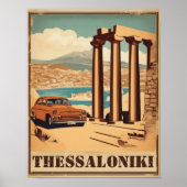 Poster Thessalonique ville, Grèce vocation souvenir (Devant)