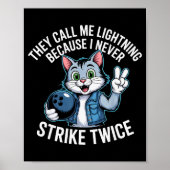 Poster They Call Me Lightning Because I Never Strike Twic (Devant)