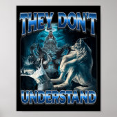 Poster They Don't Understand Alpha Wolf Funny Werewolf  (Devant)