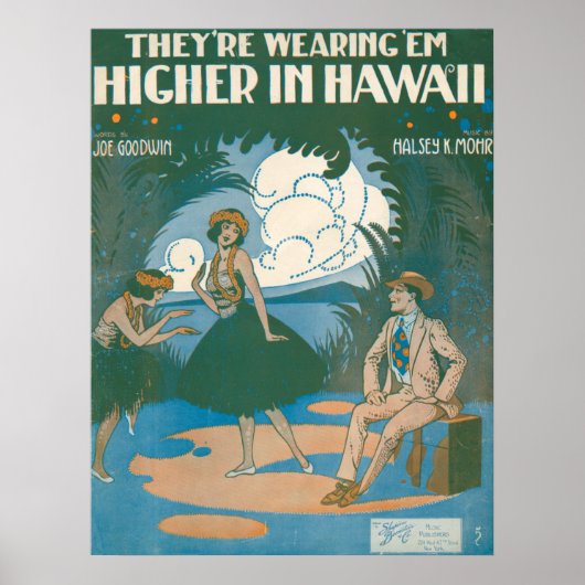 Poster They're Wearing ‘Em Higher In Hawaii (Devant)