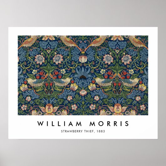 Poster Thief fraise William Morris (Devant)