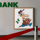 Poster Thief Stealing Money