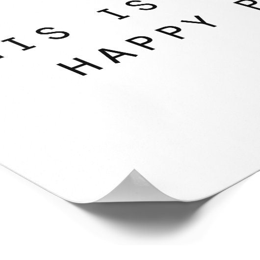 Poster thiis my happy place moy design (Coin)