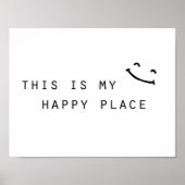 Poster thiis my happy place moy design (Devant)