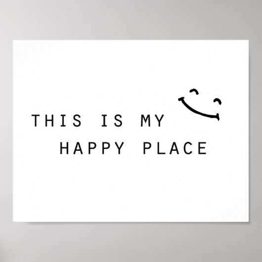 Poster thiis my happy place moy design (Devant)