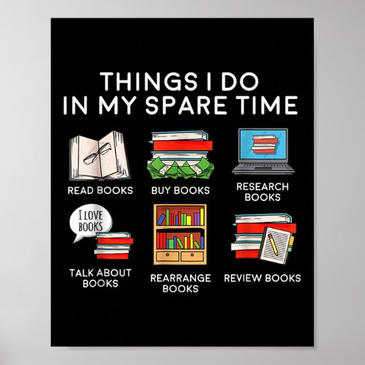 Poster Things I Do In My Spare Time  (Devant)