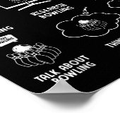 Poster Things I Do In My Spare Time Bowling Bowler  (Coin)