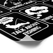 Poster Things I Do In My Spare Time Fishing Boys Funny Fi (Coin)