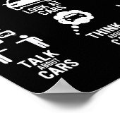 Poster Things I Do In My Spare Time Funny Car Enthusiast  (Coin)