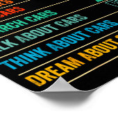 Poster Things I Do In My Spare Time Funny Car Lovers (Coin)