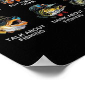 Poster Things I Do In My Spare Time Funny Fishing  (Coin)