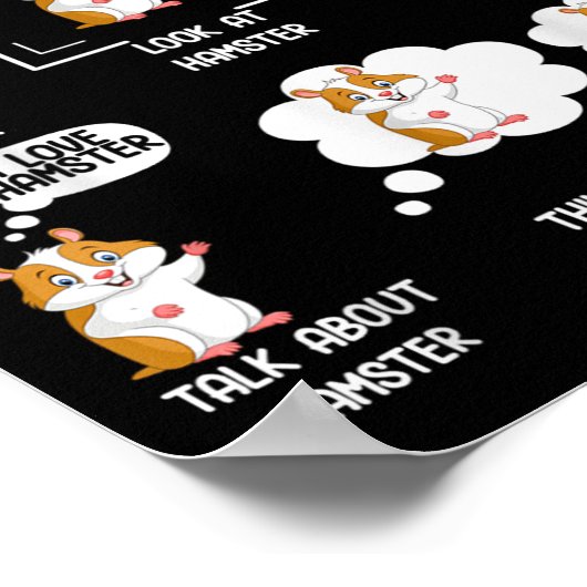 Poster Things I Do In My Spare Time Funny Hamster Pet Lov (Coin)