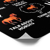 Poster Things I Do In My Spare Time Funny Horse Lover Equ (Coin)