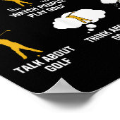 Poster Things I Do In My Spare Time Play Golf  (Coin)