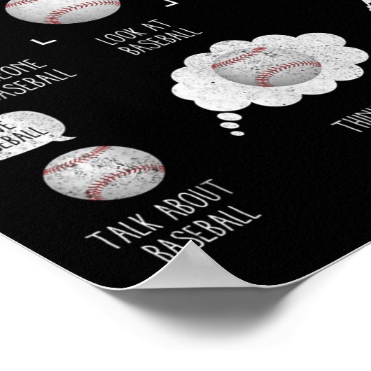 Poster Things I Do In My Spare Time Shirt Funny Baseball  (Coin)