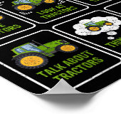 Poster Things I Do In My Spare Time Tractor Lovers  (Coin)