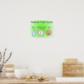 Poster "Things That Suck" (Cuisine)