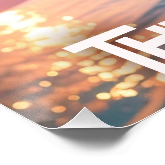 Poster THINK PINKER - Flamingo PINK (Coin)