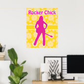Poster Think Rock Chick (Bureau à domicile)