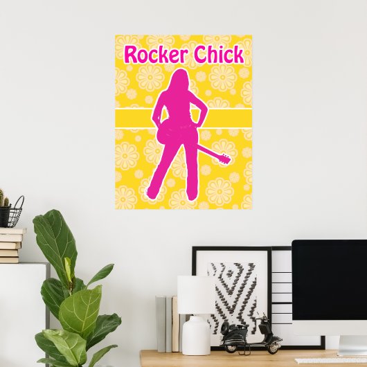 Poster Think Rock Chick (Bureau à domicile)