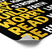 Poster Think Sitively Exercise Daily Gym Workout Motivati (Coin)