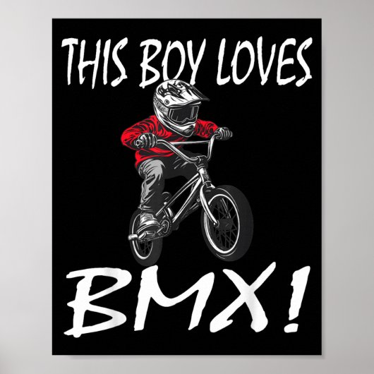 Poster This Boy Loves Bmx, Kids Bmx  (Devant)