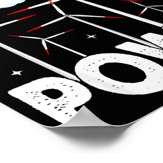 Poster This Boy Loves Wind Wer, Windmill Turbine Technici (Coin)