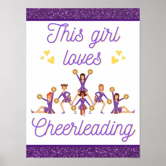 Poster This Girl Loves Cheerleading (Devant)