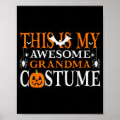 Poster This Is My Awesome Grandma Costume Funny Halloween (Devant)