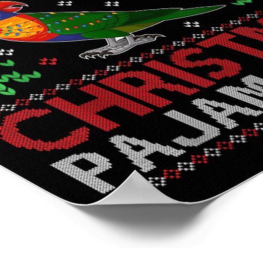 Poster This Is My Christmas Pajama Costume Rainbow Lorike (Coin)