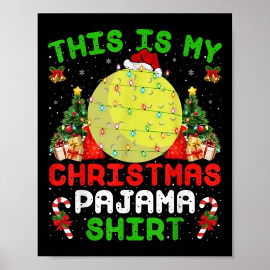 Poster This Is My Christmas Pajama Shirt Field Hockey Chr (Devant)