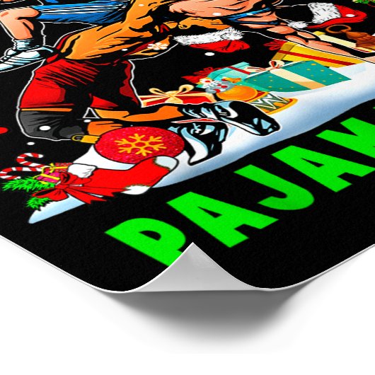 Poster This Is My Christmas Pajama Shirt Two Santa Wrestl (Coin)