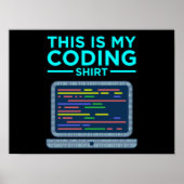 Poster This Is My Coding Computer Programming Programmer (Devant)