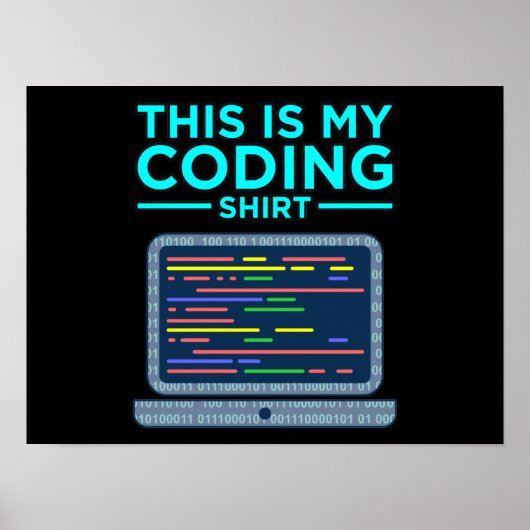 Poster This Is My Coding Computer Programming Programmer (Devant)