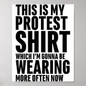 Poster This Is My Protest Funny Sarcastic Humor (Devant)