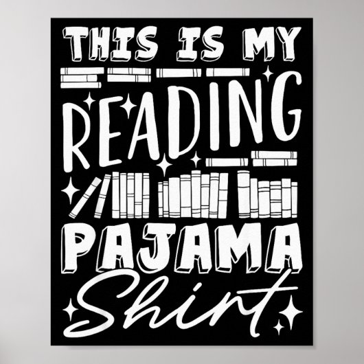Poster This Is My Reading Pajama Bedtime Reading Funny  (Devant)