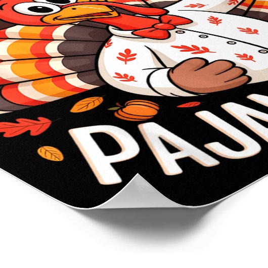 Poster This Is My Thanksgiving Pajama Shirt Pjs Adult Kid (Coin)