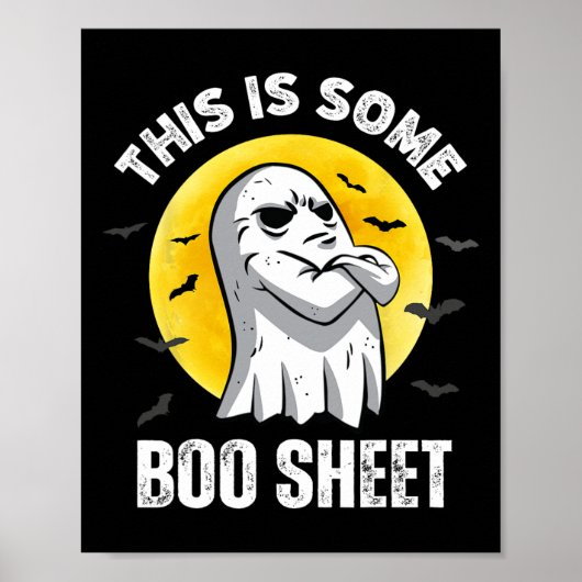 Poster This Is Some Boo Sheet Halloween Ghost Funny Men W (Devant)