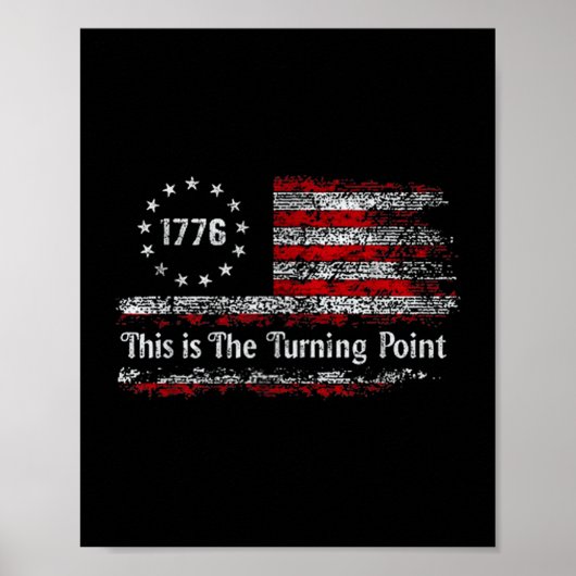 Poster This Is The Turning Int American Dom Usa Flag (Devant)
