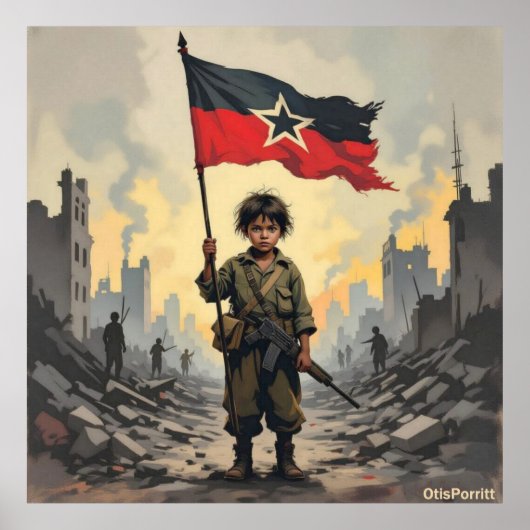 POSTER THIS WAR WILL NEVER END (Devant)