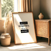 Poster This World Is Temporary – Islamic Wall Art