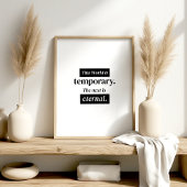 Poster This World Is Temporary – Islamic Wall Art