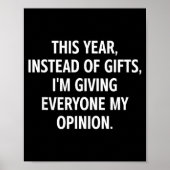 Poster This Year, Instead Of , I'm Giving Everyone My Oni (Devant)