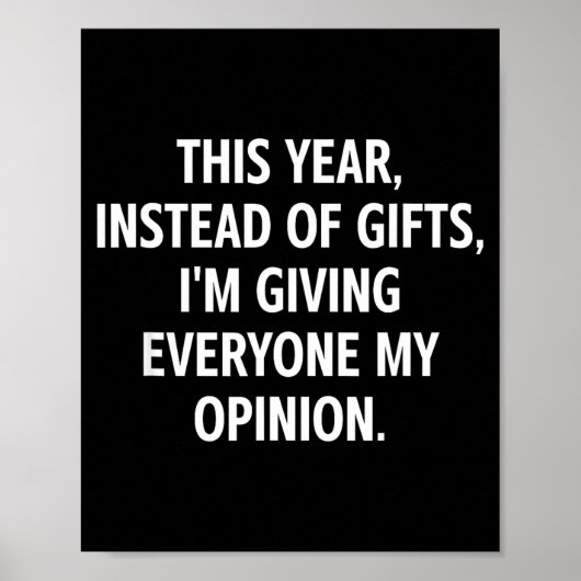 Poster This Year, Instead Of , I'm Giving Everyone My Oni (Devant)