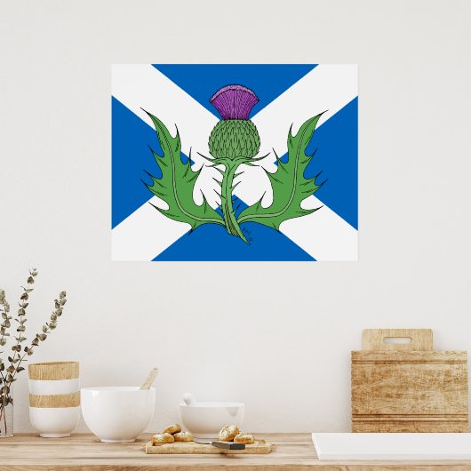 Poster Thistle écossais et sel (Cuisine)