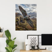 Poster Thistle Falcon Highland Sky (Bureau à domicile)
