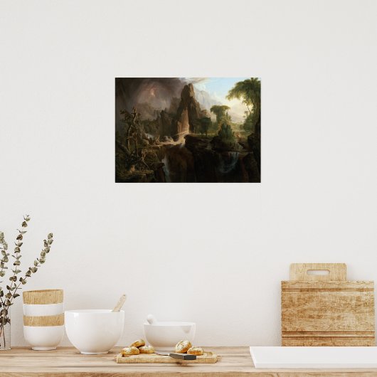 Poster Thomas Cole Expulsion du Jardin d'Eden (Cuisine)