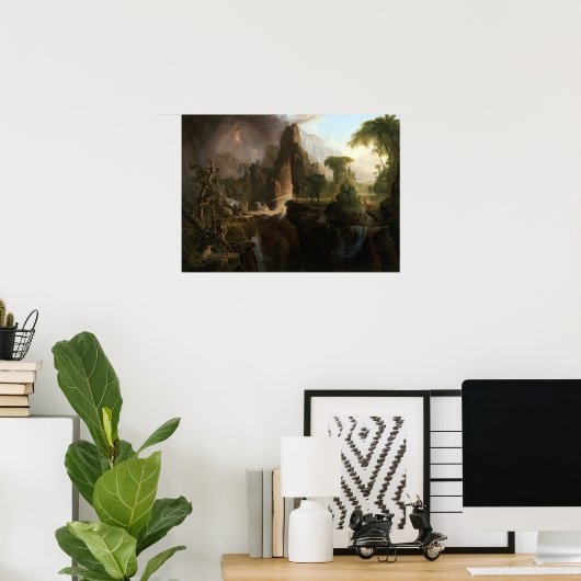 Poster Thomas Cole Expulsion du Jardin d'Eden (Bureau à domicile)